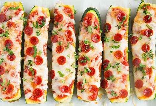 Zucchini Pizza Boats