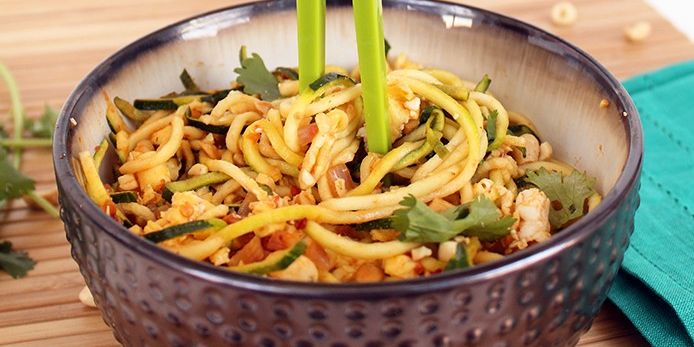 Vegetarian Zucchini Noodle Pad Thai