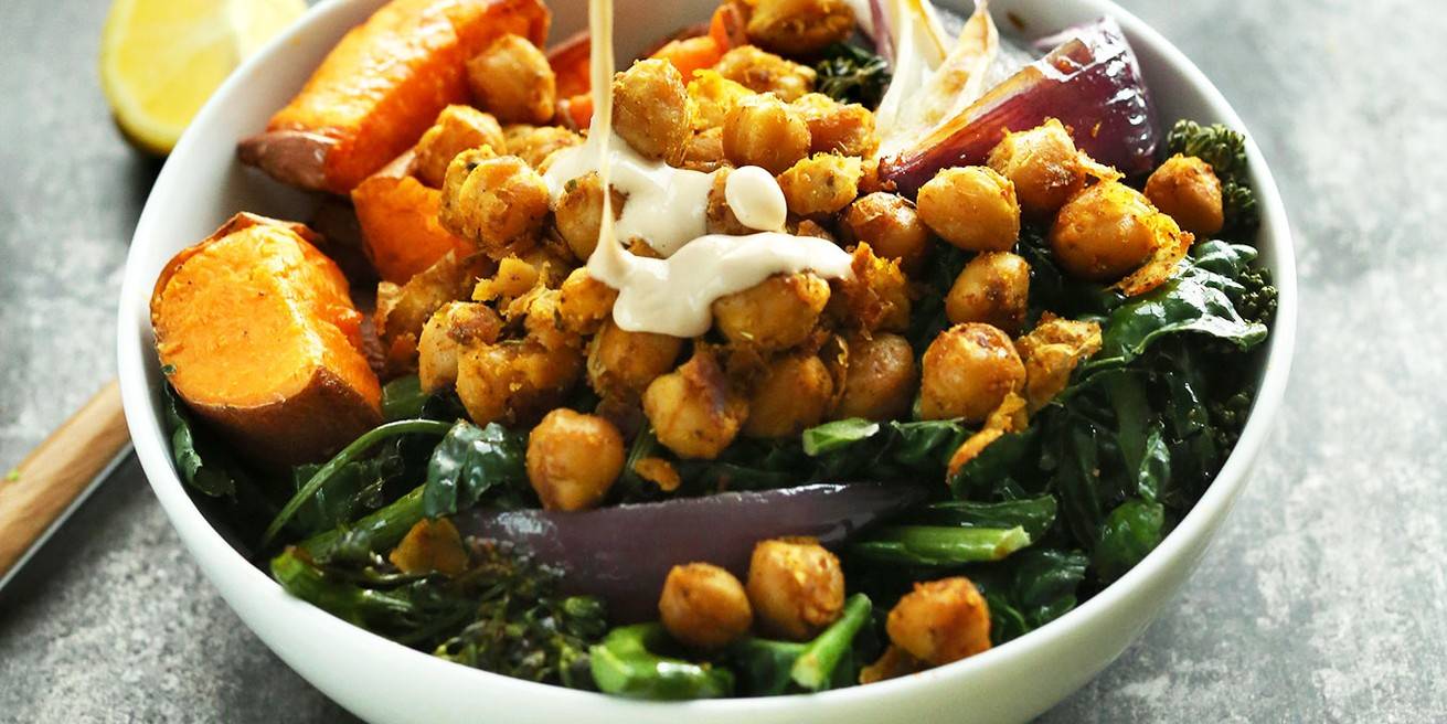 Sweet Potato Chickpea Bowl 