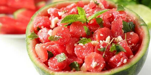 Watermelon, Mint, Alfalfa, Summer Salad