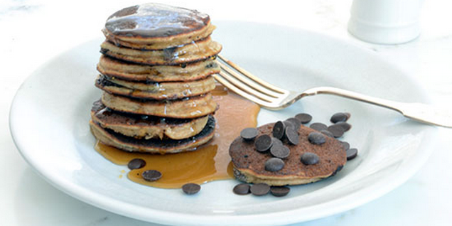 Banana Chocolate Chip Pancakes