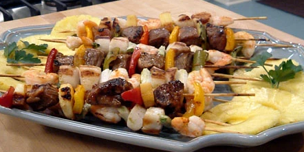 surf 'n' turf skewers