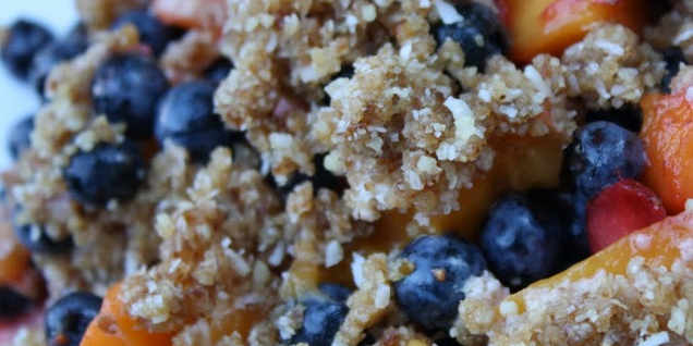 Raw Mango & Berry Crisp