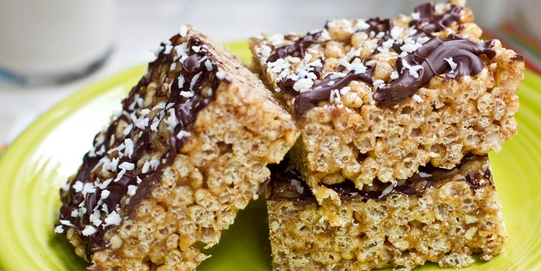 Almond Butter Rice Crisp Treats