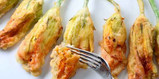 Deep- Fried Zucchini Flowers