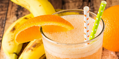 Orange-Banana Tofu Smoothie