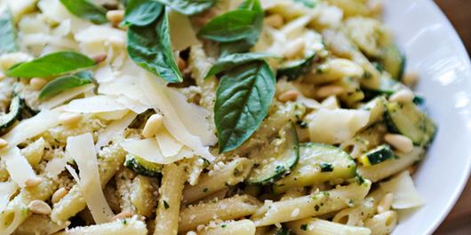 Penne with Zucchini Pistou