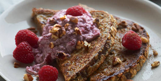 Raspberry-Ricotta French Toast 