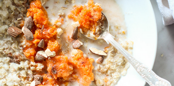 Maple and Brown Sugar Oatmeal with Sweet Potato