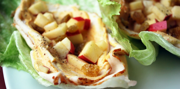 Chicken and Apple Lettuce Wraps