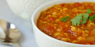 Indian Red Lentil Spinach Soup (Dhal)