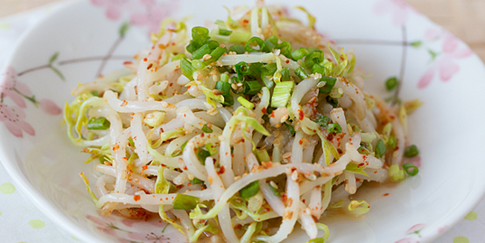 Bean Sprout & Tofu Salad with Sesame Seeds