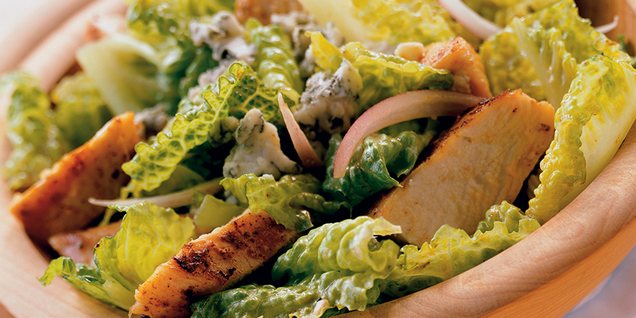 Blue Cheese Caesar Salad with Grilled Chicken