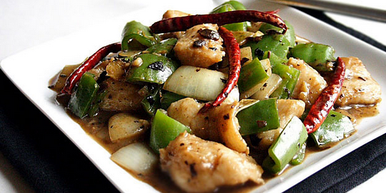 Stir-Fried Sole Fillet with Black Bean Sauce