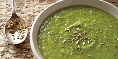 Split Pea Soup with Spinach and Fennel 