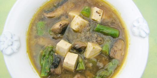 Zesty Mushroom & Tofu Soup