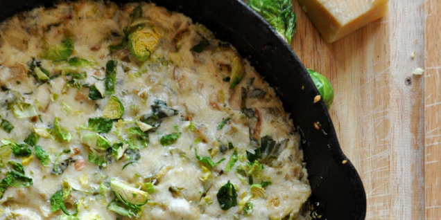 Creamy Brussels Sprout & Shallot Dip