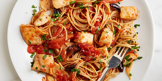 Spicy Pasta with Tilapia 