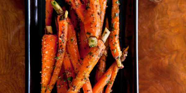Roasted Baby Carrots with Herbed Mustard Butter