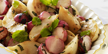 Honey-Glazed Radishes and Turnips