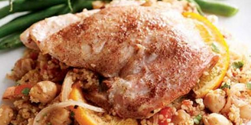 Orange-Tomato Couscous with Chicken