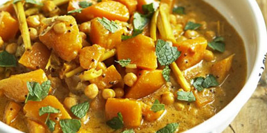 Pumpkin Curry with Chickpeas