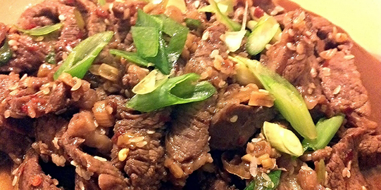 Stir-Fried Beef with Garlic and Soy Sauce