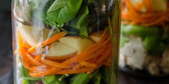 Mason Jar Loaded Tuna Salad