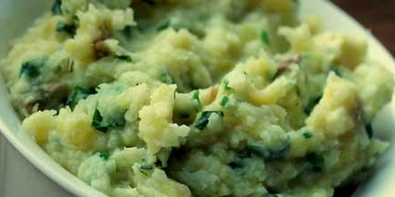 Mashed Potato with Cheese and Broccoli