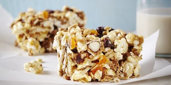 Fruit and Nut Popcorn Bars