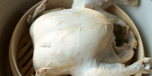 Steamed Whole Chicken with Ginger Root