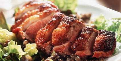 Hoisin-Glazed Barbecued Duck with Lime juice