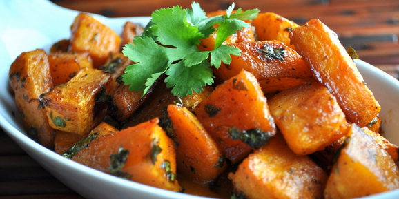 Garlic Parmesan Roasted Butternut Squash