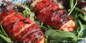 Prosciutto-Wrapped Glazed Chicken