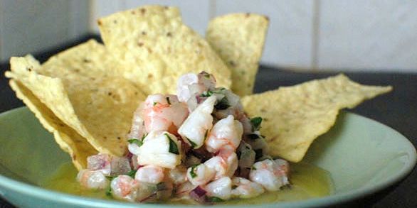 Orange Basil Shrimp Ceviche