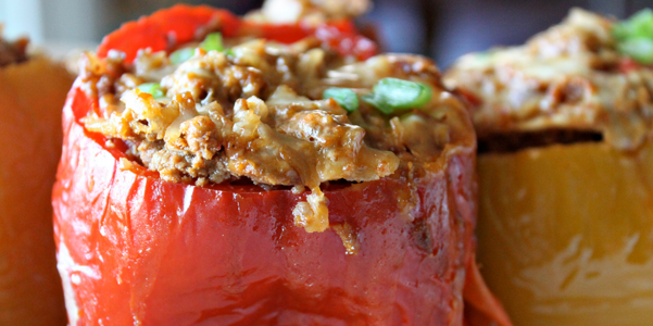 Microwave Stuffed Bell Peppers