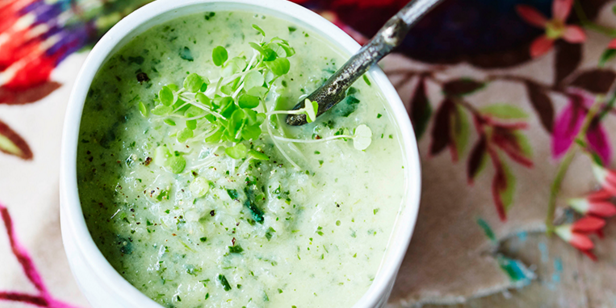 Watercress, Leek & Coconut Soup