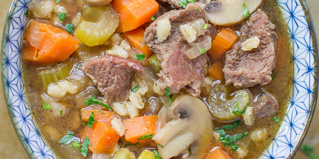 Slow Cooker Beef Barley Soup