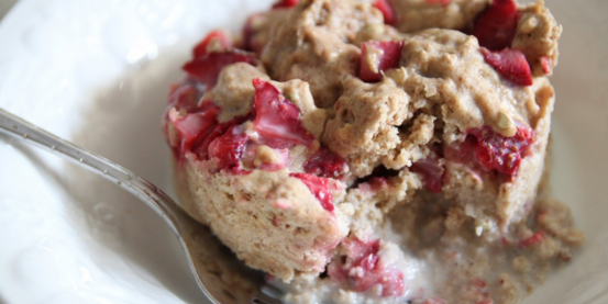 Strawberry Microwave Breakfast Bowl