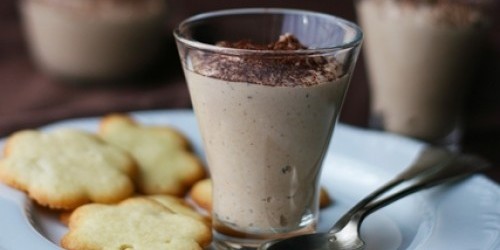 Gesztenye mousse ropogós keksszel