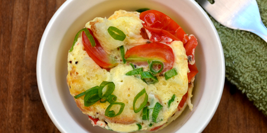 1-Minute Microwave Quiche in a Mug Low Carb