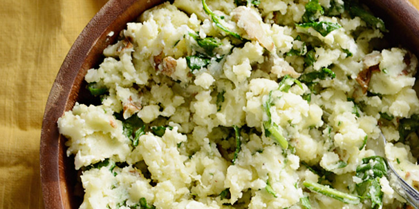 Spinach and Feta Mashed Potatoes