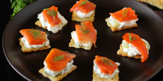 Salmon Tzatziki Canapes