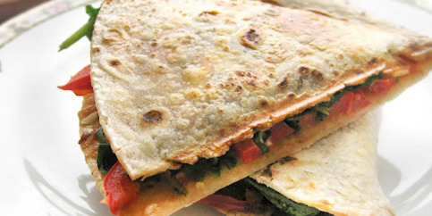 Chorizo and Red Pepper Quesadillas