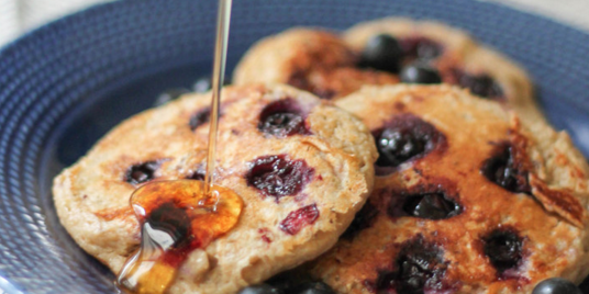 Oatmeal Blueberry Yogurt Pancakes Mealgarden