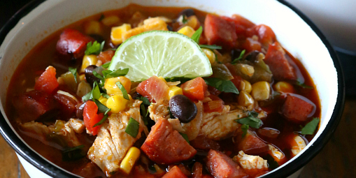 Spicy Chicken Lime Soup