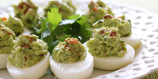 Guacamole Deviled Eggs