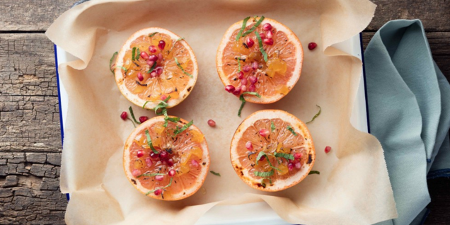 Broiled Grapefruit with Ginger