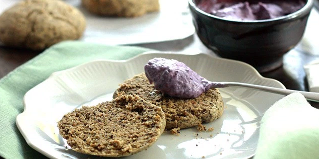 Earl Grey Scones with Roasted Blueberry Cream