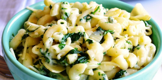 One Pot Spinach & Artichoke Mac and Cheese